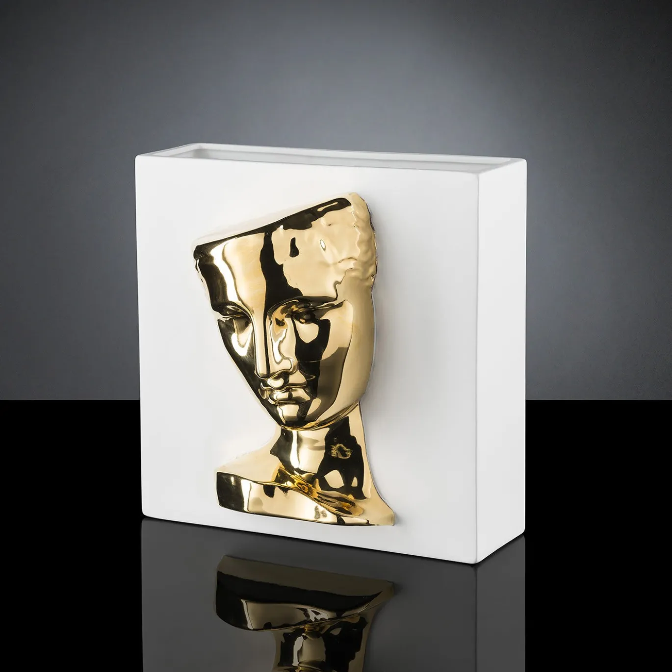 Psiche di Capua Vaso bianco e oro