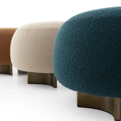 Punto e Virgola Pouf Pavone Blu