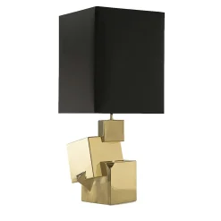 Pyrite lampada da tavolo media nera