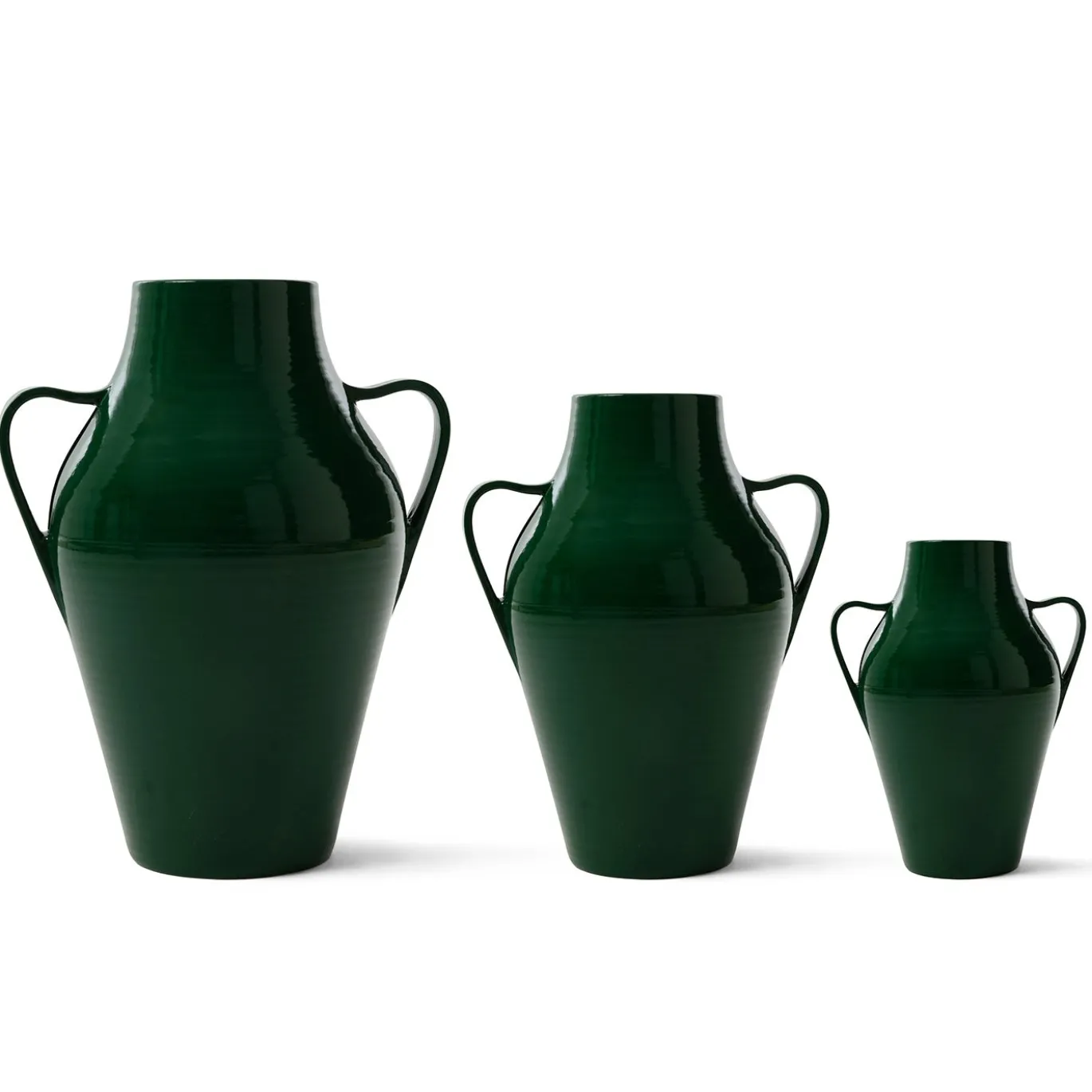 Quartara Vaso Ceramica Verde (H 40 cm | 15,7")