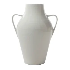 Quartara Vaso in Ceramica Bianca (H 40 cm | 15.7