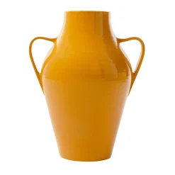 Quartara Vaso in Ceramica Senape (H 40 cm | 15.7