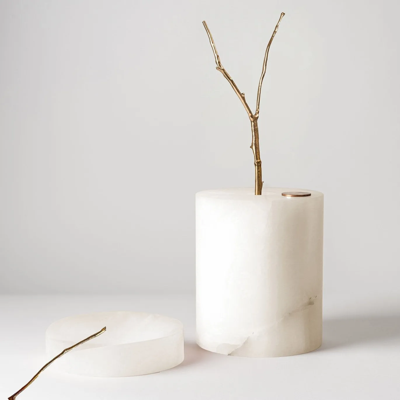 Qui e ora Vaso in onice bianco #2