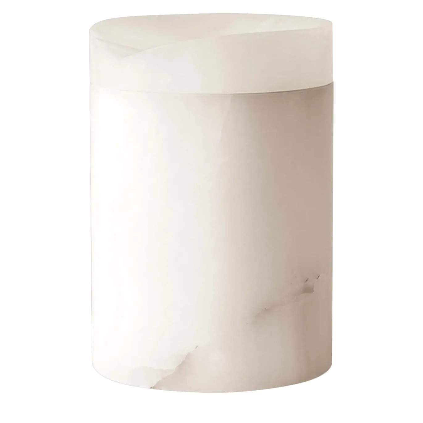Qui e ora Vaso in onice bianco #2