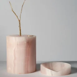 Qui e ora Vaso in onice rosa #2