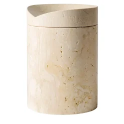 Qui e Ora Vaso in travertino di Ostuni