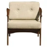 Quiete Walnut Lounge Chair #1