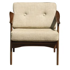 Quiete Walnut Lounge Chair #1