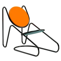 Reclinatore U-Disk nero/azzurro/arancio