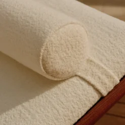 Redding Lettino da Esterno in Legno e Tessuto Bianco