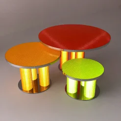 Reflective Collection - Tavolino rotondo arancione