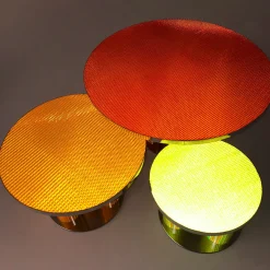 Reflective Collection - Tavolino rotondo giallo