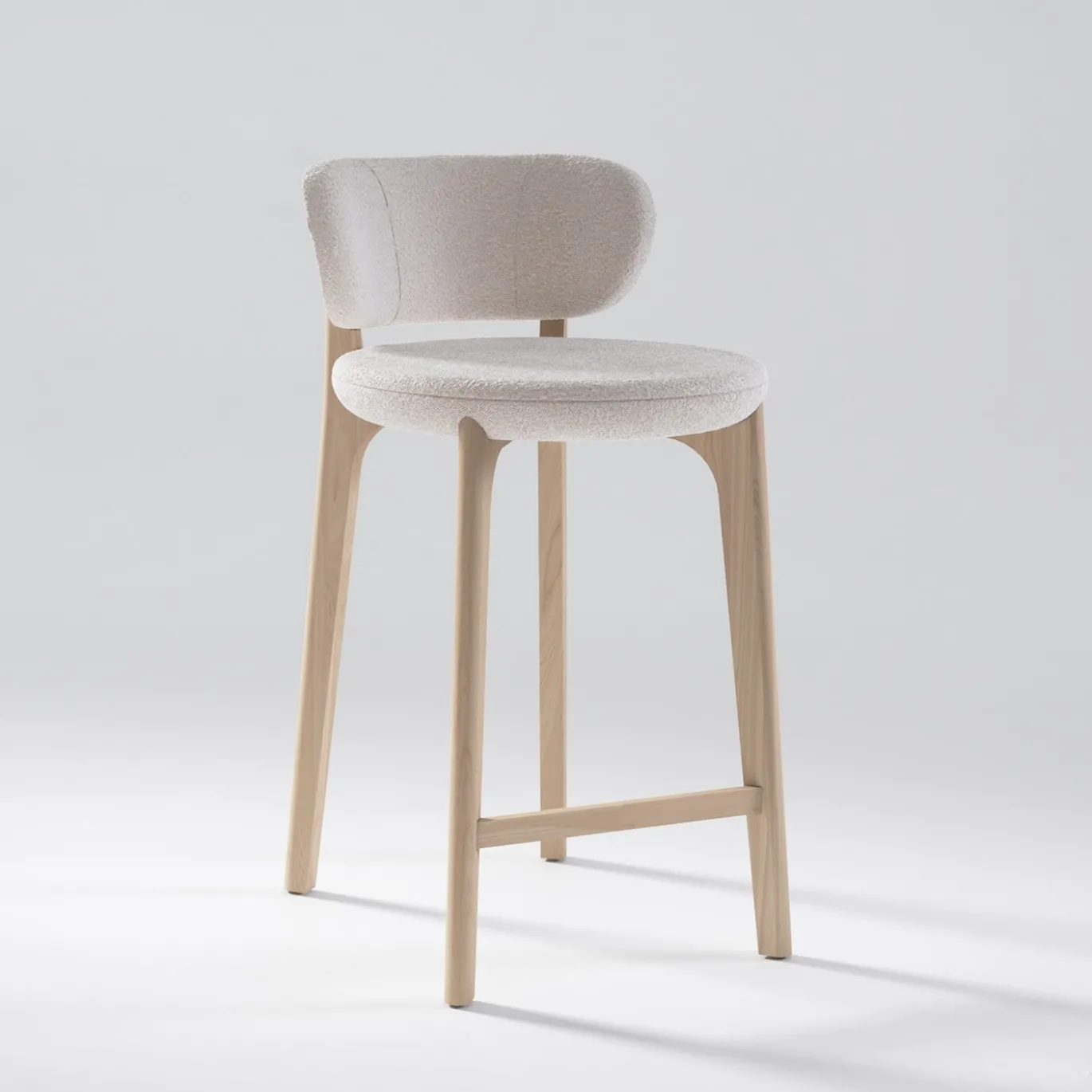 Richmond Pearl Bouclè Barstool