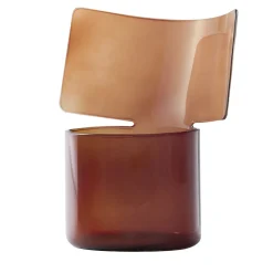 Riflessi Vaso basso in ambra