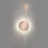 Rising Sun V Specchio da parete con finitura champagne e bronzo