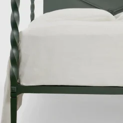 Rito Letto Matrimoniale con Baldacchino in Ferro Grigio