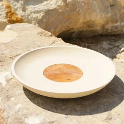 Rito N. 1 Centrotavola in Legno d'Ulivo e Pietra Leccese