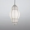Rivisto Moderno Piccola Lampada a Sospensione in Vetro Bianco
