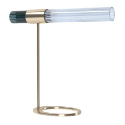Sbarlusc Lampada da tavolo in ottone champagne