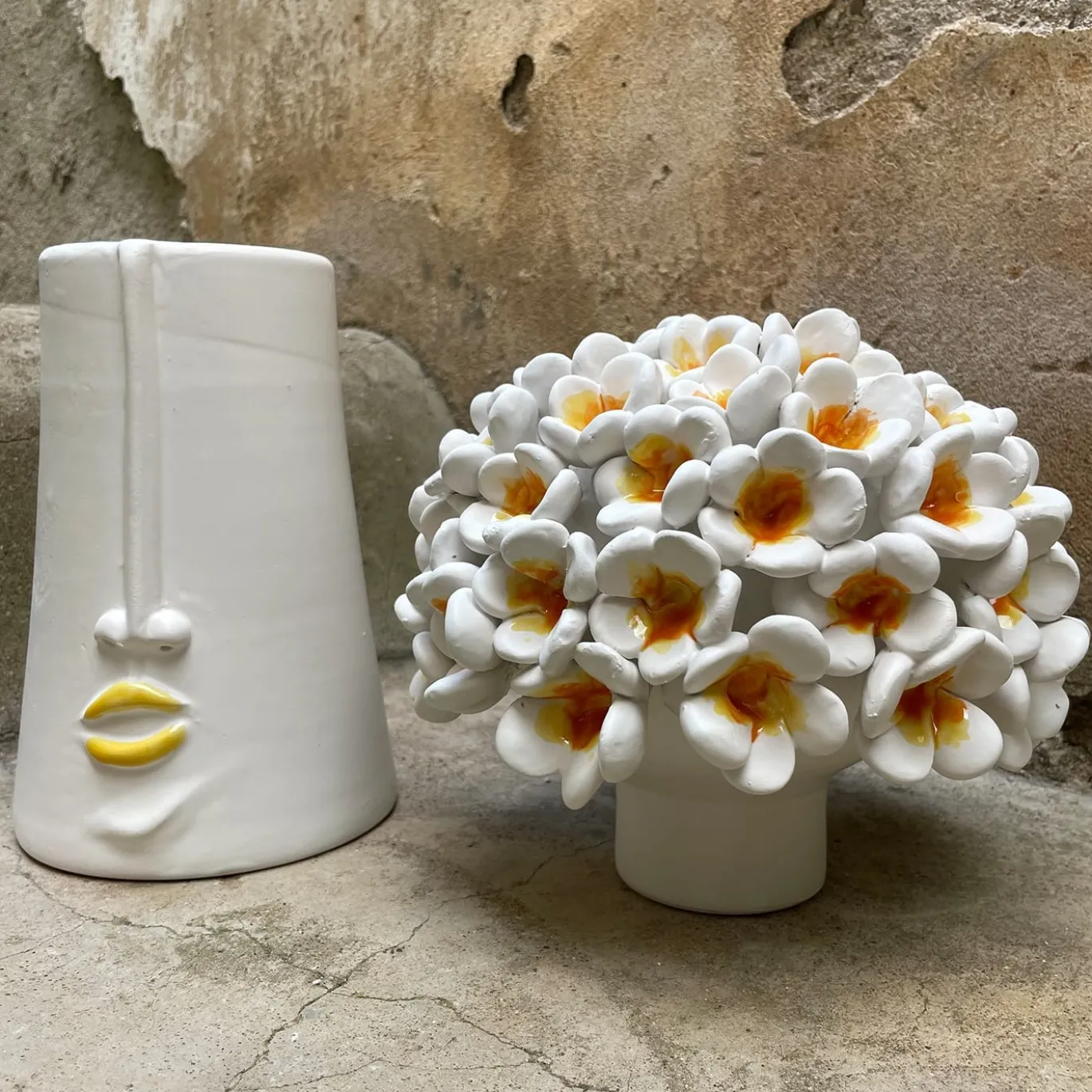 Scatola Decorativa La Pomelia in Ceramica Bianca
