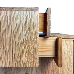 Scolpizio Credenza Asimmetrica in Rovere e Larice