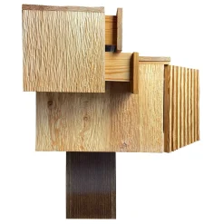 Scolpizio Credenza Asimmetrica in Wengè e Larice
