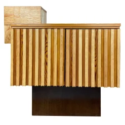 Scolpizio Credenza Asimmetrica in Wengè e Larice