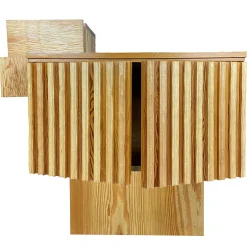 Scolpizio Sideboard Asimmetrico in Larice
