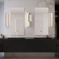 Sconce in nichel dorato Stick