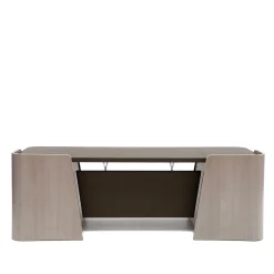 Scrivania Direzionale Shape con Piano in Pelle