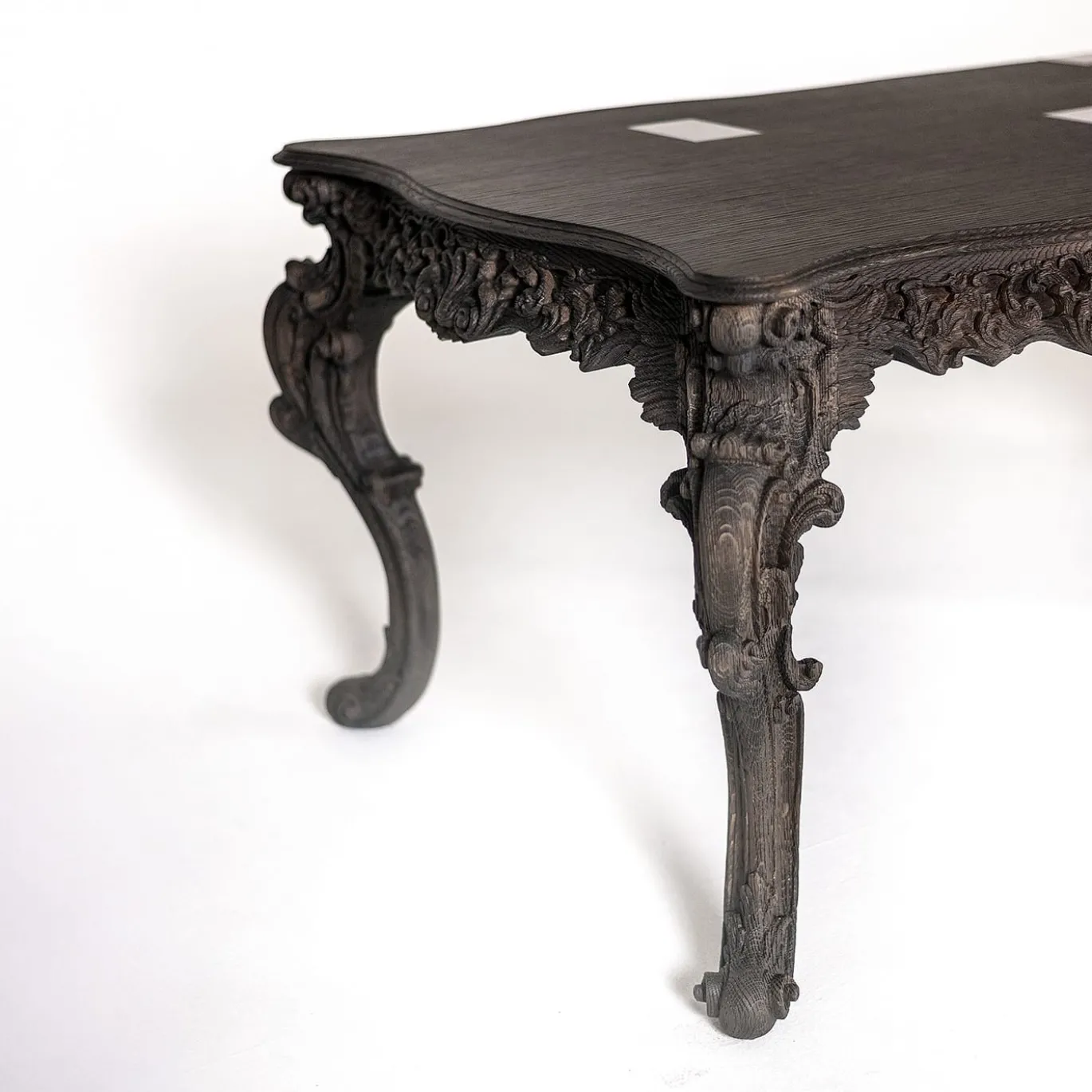 Scrivania Evo in legno massello marrone e legno impiallacciato marrone