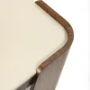 Scrivania Shape in pelle e noce canaletto