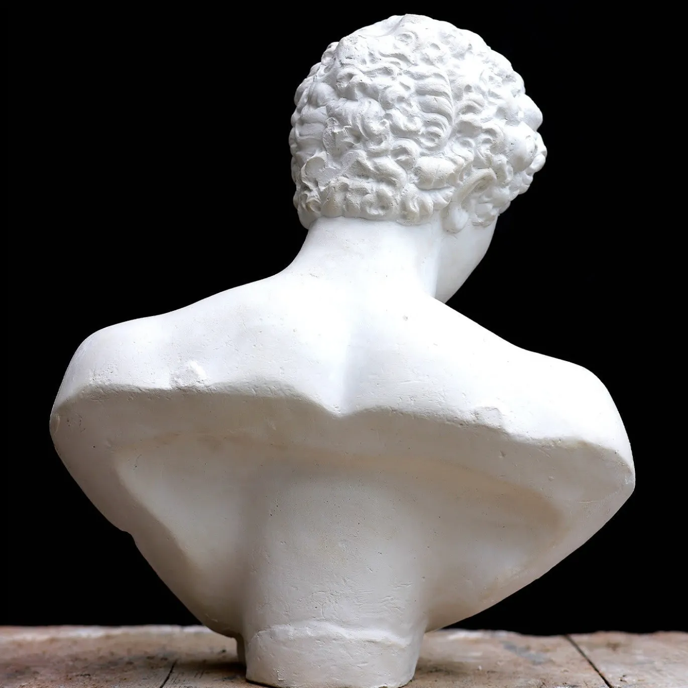 Scultura Antinoo in Gesso Bianco
