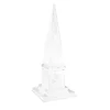 Scultura a obelisco bianco