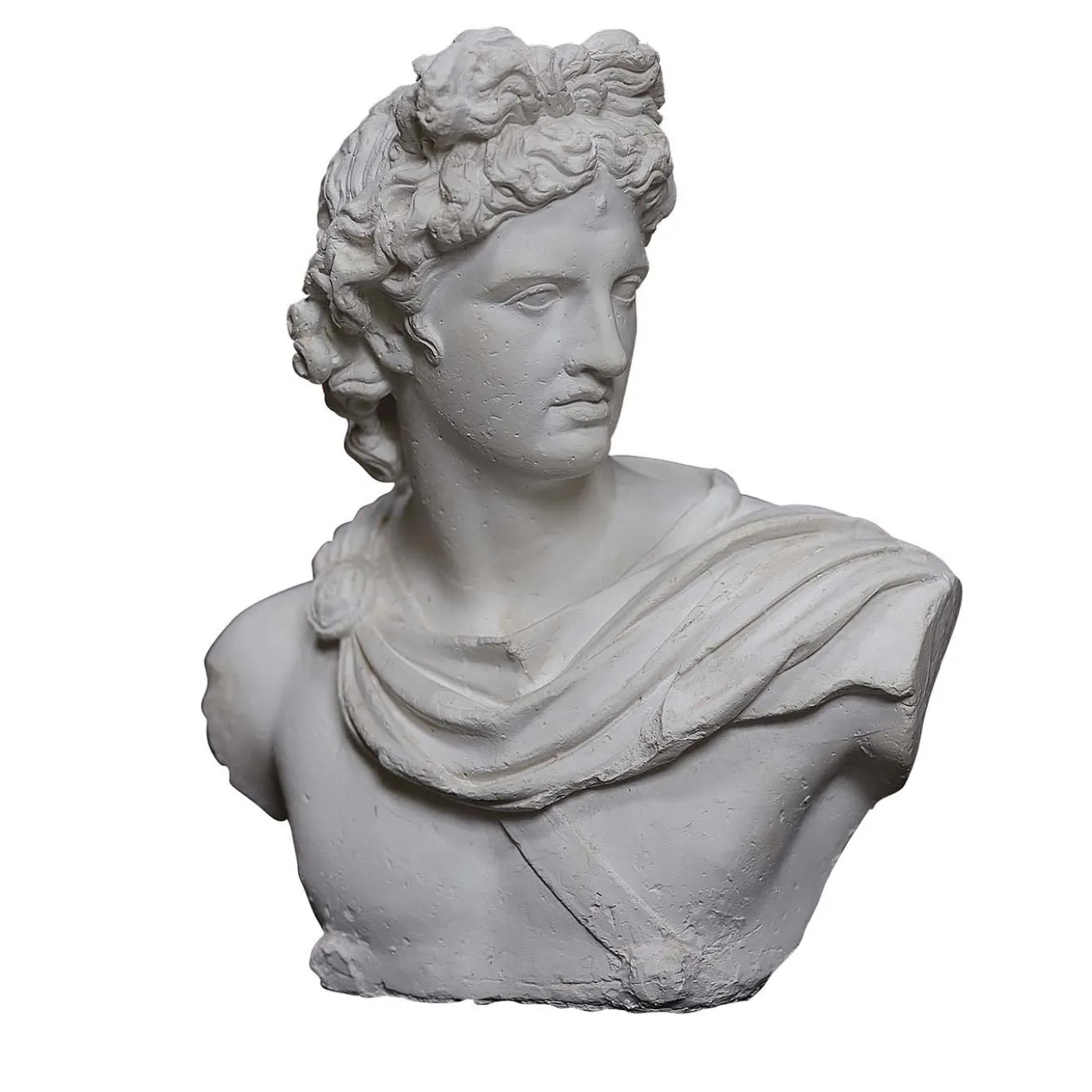 Scultura Apollo del Belvedere in Gesso Bianco