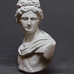 Scultura Apollo del Belvedere in Gesso Bianco
