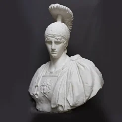 Scultura Ares in Gesso Bianco