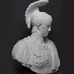 Scultura Ares in Gesso Bianco
