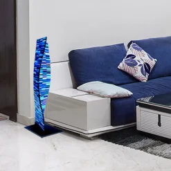 Scultura blu di Poseidone