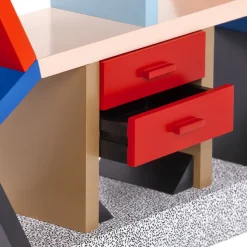 Scultura Carlton Miniatura Memphis in Legno di Ettore Sottsass