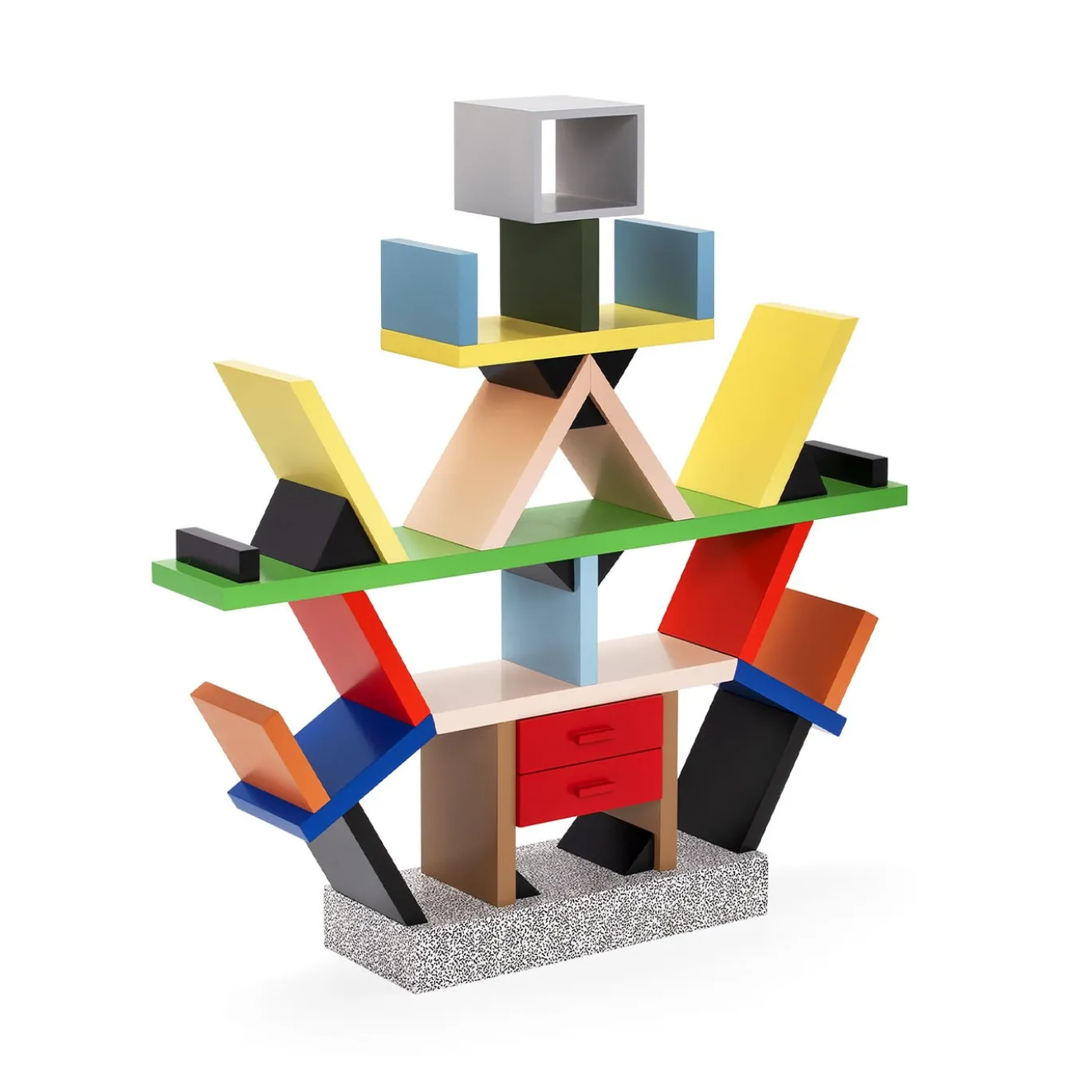 Scultura Carlton Miniatura Memphis in Legno di Ettore Sottsass