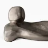 Scultura Centrotavola Media in Ceramica Argento