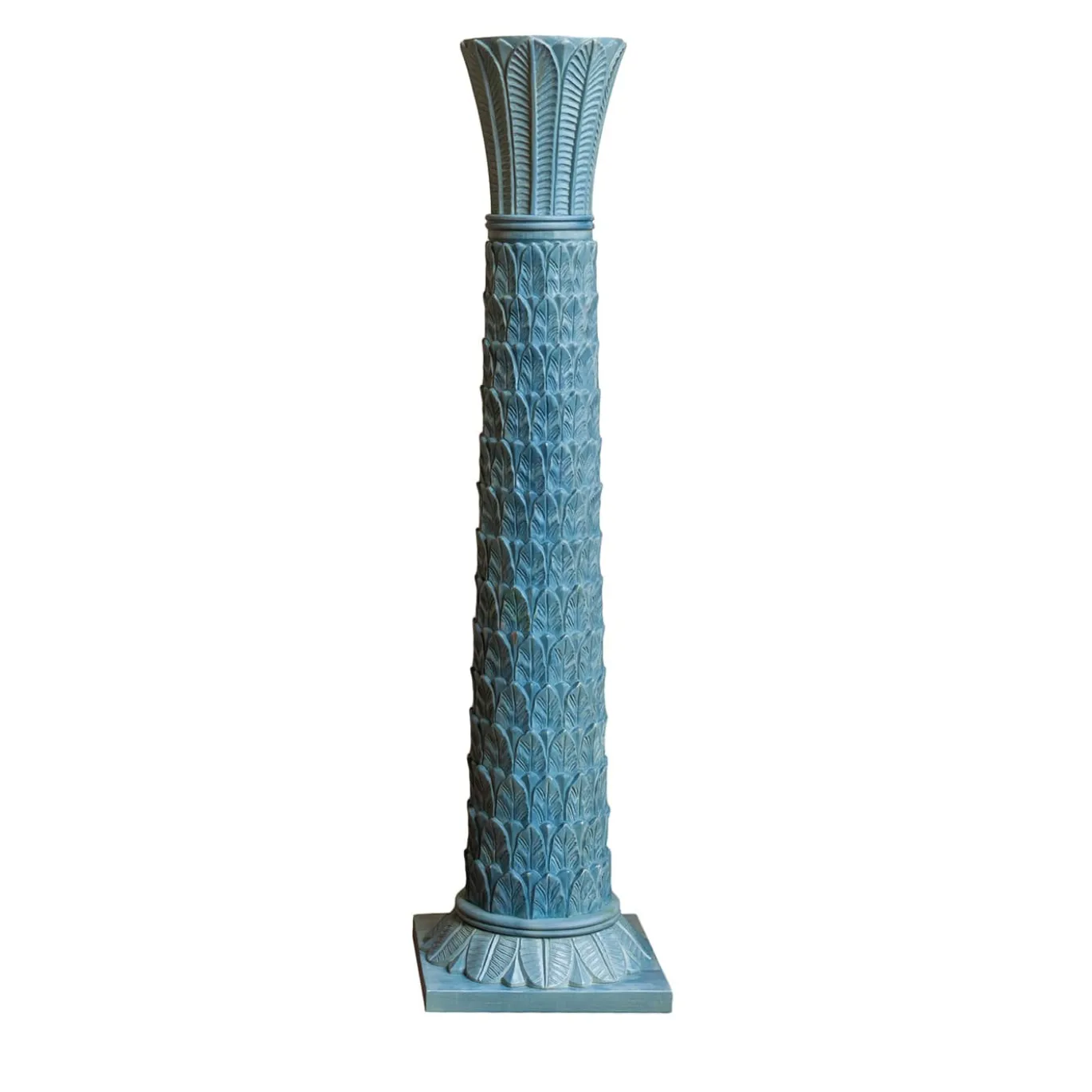 Scultura Decorativa a Colonna Anne Azzurra