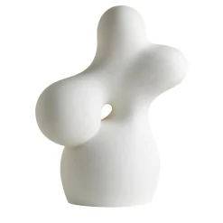 Scultura decorativa Bubble in porcellana bianca