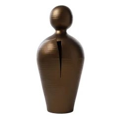 Scultura Decorativa Do in Ceramica Bronzo H 90 cm | 35.4