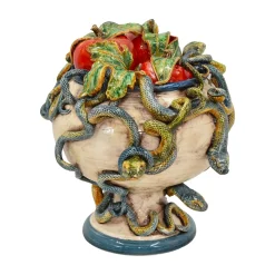 Scultura Decorativa Eden in Maiolica Siciliana
