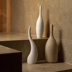 Scultura Decorativa Ondulata in Travertino