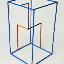 Scultura Decorativa Spazio di Fuga in Rame Blu