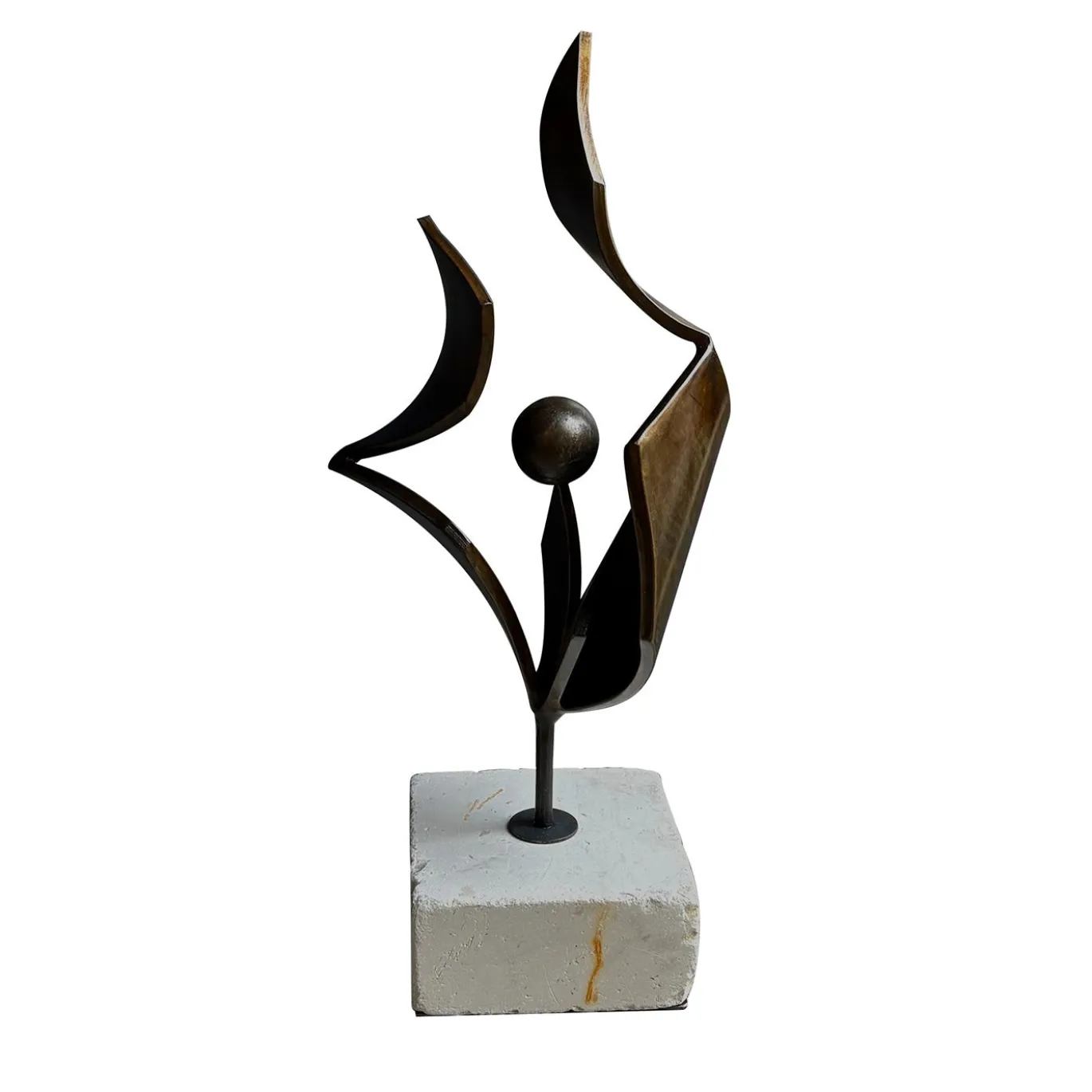 Scultura decorativa stilizzata Tulip in ferro di Lorenzo Quadalti