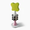 Scultura decorativa Totem verde bianca e rosa di Karim Rashid
